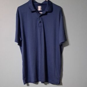 Mens Fine Line Stripe Golf Polo Shirt XL